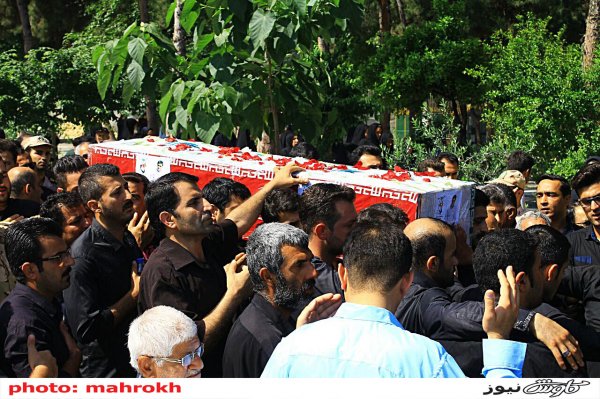 گزارش تصویری/ تشییع پیکر جانباز شهید علیرضا خراسانی در گرگان