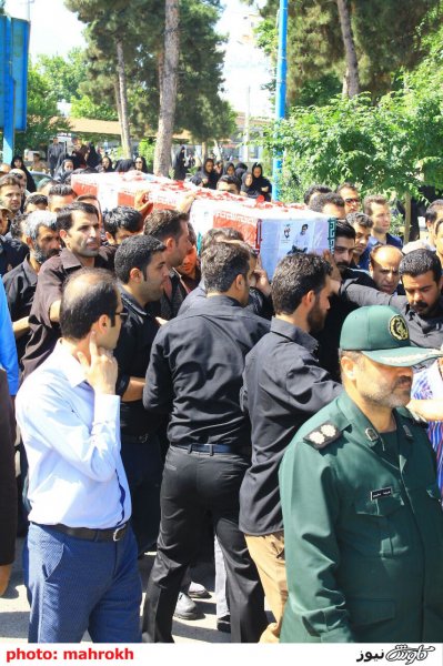 گزارش تصویری/ تشییع پیکر جانباز شهید علیرضا خراسانی در گرگان